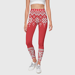 Леггинсы женские Зимний лес, цвет: 3D-принт — фото 2