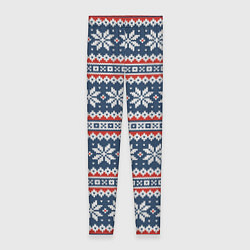 Женские легинсы Knitted Christmas Pattern