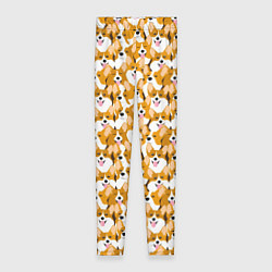Леггинсы женские Собаки Корги, цвет: 3D-принт
