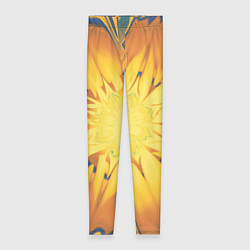 Леггинсы женские Солнечный цветок Абстракция 535-332-32, цвет: 3D-принт