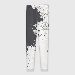 Леггинсы женские Mercedes-Benz Клякса, цвет: 3D-принт