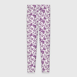 Леггинсы женские Фиолетовая гжель, цвет: 3D-принт
