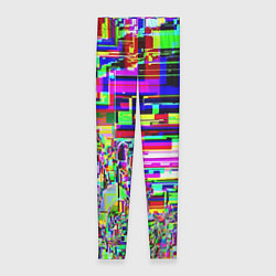 Леггинсы женские Яркий авангардный глитч, цвет: 3D-принт