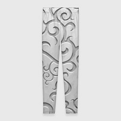 Леггинсы женские Ажурный орнамент на поверхности металла, цвет: 3D-принт