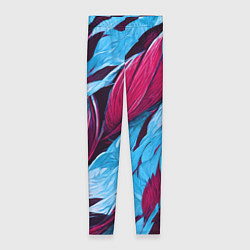 Женские легинсы Яркие экзотические перья