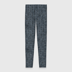 Леггинсы женские Черно-синий текстурированный в елочку, под джинсу, цвет: 3D-принт