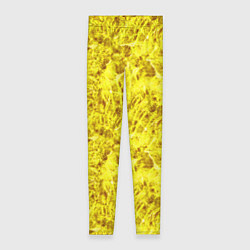 Леггинсы женские Жёлтый лёд - текстура, цвет: 3D-принт