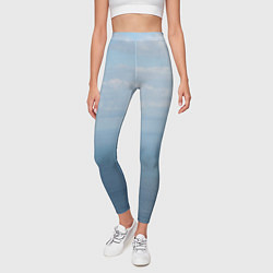 Леггинсы женские Крымское море, цвет: 3D-принт — фото 2