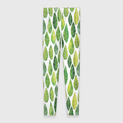 Леггинсы женские Акварельные листья, цвет: 3D-принт