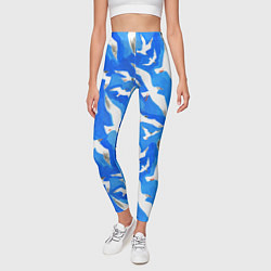 Леггинсы женские Летящие чайки в небе, цвет: 3D-принт — фото 2