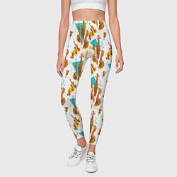 Леггинсы женские Супрематические скрипки, цвет: 3D-принт — фото 2