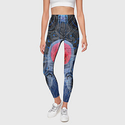 Леггинсы женские Квантовый мозг, цвет: 3D-принт — фото 2