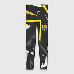 Леггинсы женские ФК Барселона эмблема, цвет: 3D-принт
