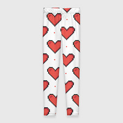 Леггинсы женские Pixel heart, цвет: 3D-принт
