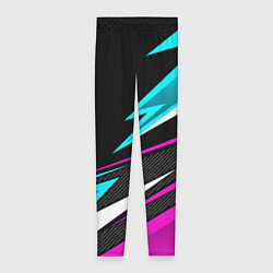 Леггинсы женские Спорт униформа - неон, цвет: 3D-принт