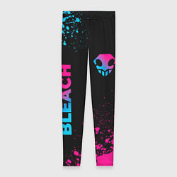Леггинсы женские Bleach - neon gradient: надпись, символ, цвет: 3D-принт