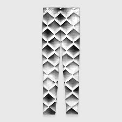 Леггинсы женские Ромбы из черных треугольников, цвет: 3D-принт