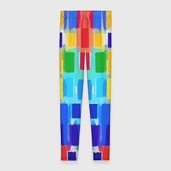 Леггинсы женские Colorful strips - pop art - vogue, цвет: 3D-принт