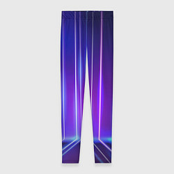 Леггинсы женские Neon glow - vaporwave - strips, цвет: 3D-принт