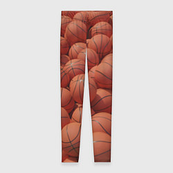 Леггинсы женские Узор с баскетбольными мячами, цвет: 3D-принт