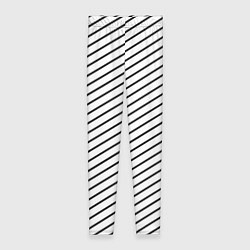 Леггинсы женские Черно-белые полосы паттерн, цвет: 3D-принт