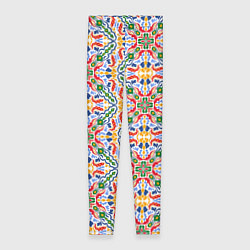 Леггинсы женские Мелкий красочный узор, цвет: 3D-принт
