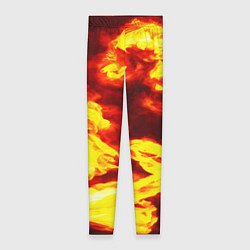 Леггинсы женские Огненное безумие, цвет: 3D-принт