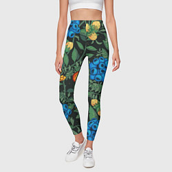 Леггинсы женские Черника с орехами, цвет: 3D-принт — фото 2