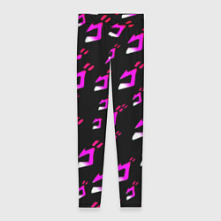 Женские легинсы JoJos Bizarre neon pattern logo