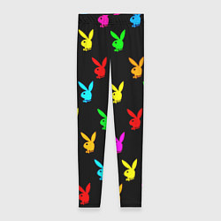 Женские легинсы Playboy pattern неон