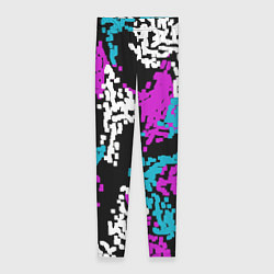 Леггинсы женские Пиксельные узоры камуфляжа, цвет: 3D-принт