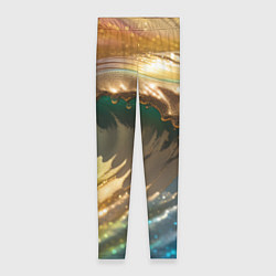 Леггинсы женские Перламутровые блестящие волны радужных цветов, цвет: 3D-принт