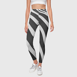 Леггинсы женские Зебровые линии, цвет: 3D-принт — фото 2