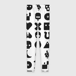 Леггинсы женские Love death robots pattern white, цвет: 3D-принт