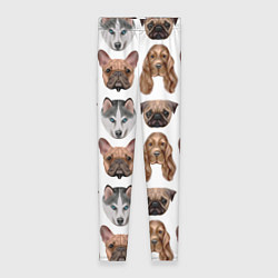 Леггинсы женские Текстура собак, цвет: 3D-принт