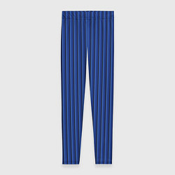 Леггинсы женские Синий в вертикальную полоску, цвет: 3D-принт