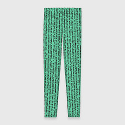 Леггинсы женские Мозаика нефритовый зелёный, цвет: 3D-принт