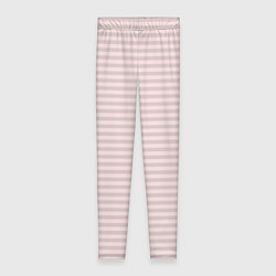 Женские легинсы Бледный серо-розовый в полоску