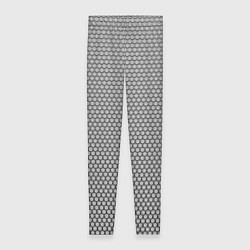 Леггинсы женские Кольчуга серый, цвет: 3D-принт
