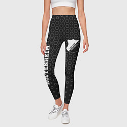 Леггинсы женские Hoffenheim sport на темном фоне вертикально, цвет: 3D-принт — фото 2