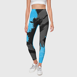 Леггинсы женские Extreme blue, цвет: 3D-принт — фото 2