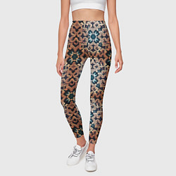 Леггинсы женские Паттерн luxury узоры, цвет: 3D-принт — фото 2
