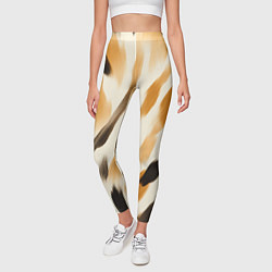 Леггинсы женские Акварельные полосы, цвет: 3D-принт — фото 2