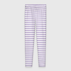 Женские легинсы Холодный сиреневый в белую полоску