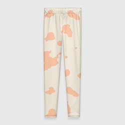 Женские легинсы Бежевый пятнистый паттерн