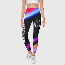 Леггинсы женские Among Us speed game lights, цвет: 3D-принт — фото 2