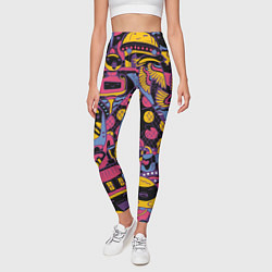 Леггинсы женские О Париж, цвет: 3D-принт — фото 2