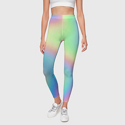 Леггинсы женские Бензиновый градиент, цвет: 3D-принт — фото 2