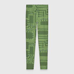 Леггинсы женские Милитари электронная плата, цвет: 3D-принт