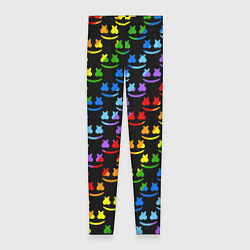 Женские легинсы Marshmello pattern neon